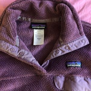 PURPLE PATAGONIA FLEECE WOMENS